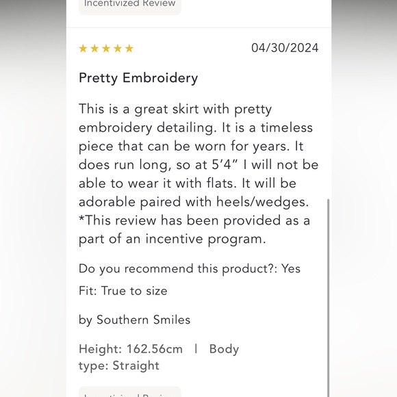 Anthropologie NWT LACE The Label Embroidered Midi Skirt size S. - Picture 7 of 7